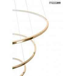 Lampa wisząca glamour RING SLIM M złota