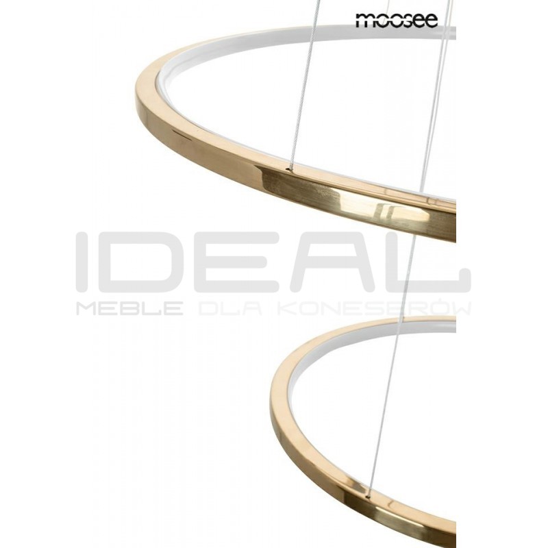 Lampa wisząca glamour RING SLIM M złota