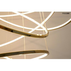 Lampa wisząca glamour RING SLIM M złota