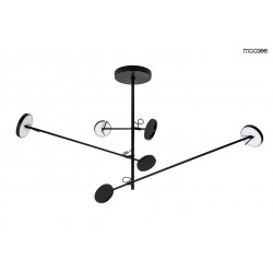 Lampa wisząca geometryczna BOBBIE 3 czarna