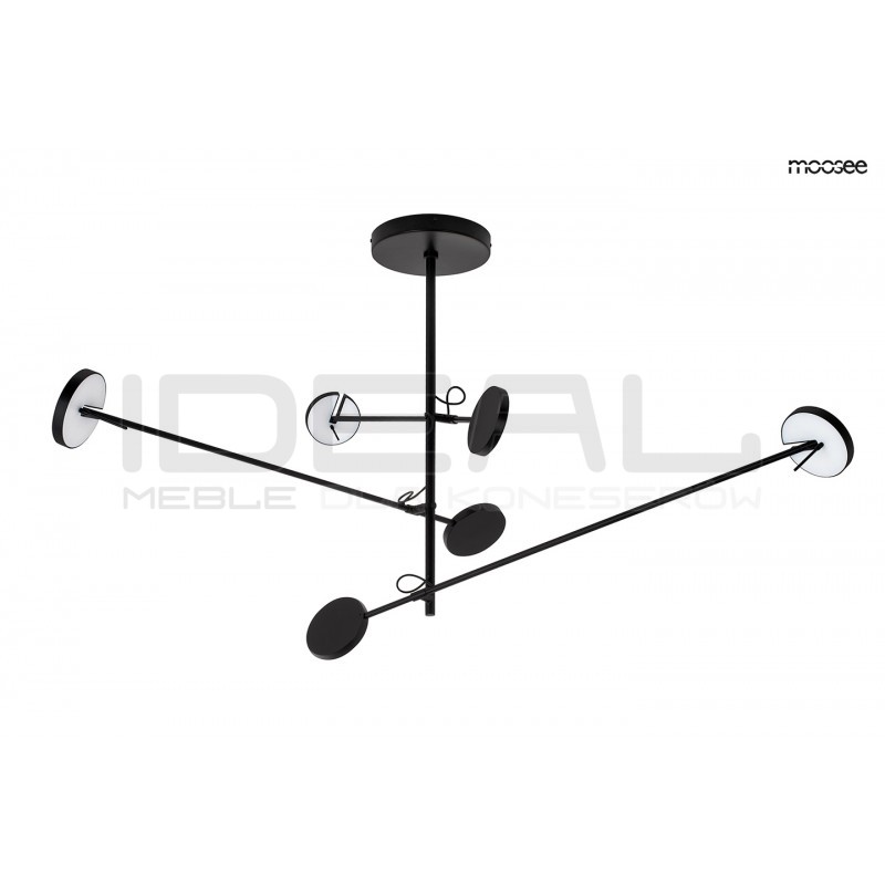 Lampa wisząca geometryczna BOBBIE 3 czarna