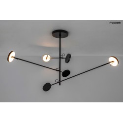 Lampa wisząca geometryczna BOBBIE 3 czarna