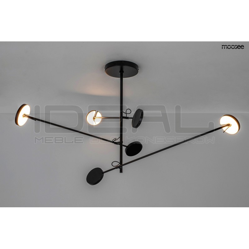 Lampa wisząca geometryczna BOBBIE 3 czarna