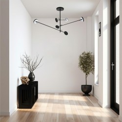 Lampa wisząca geometryczna BOBBIE 3 czarna