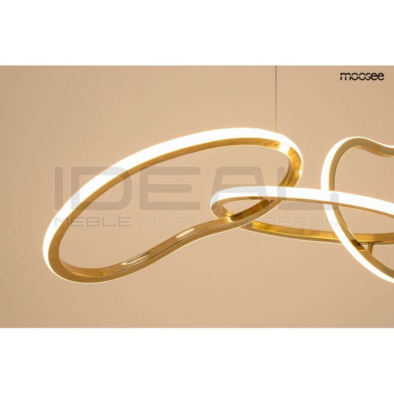 Lampa wisząca glamou JAZZ 3 złota