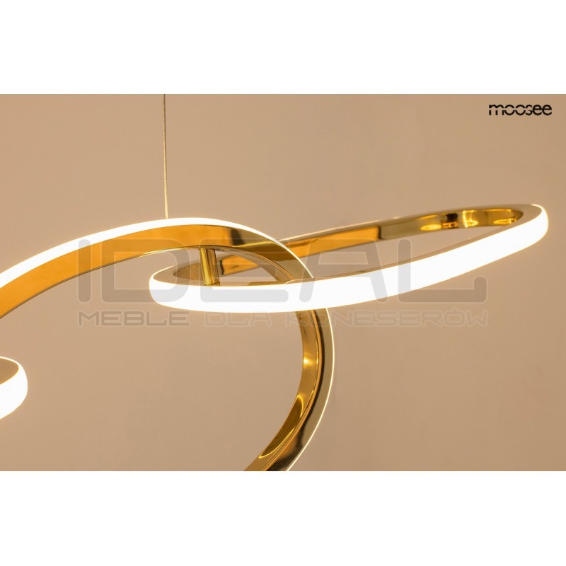 Lampa wisząca glamour JAZZ 6 złota