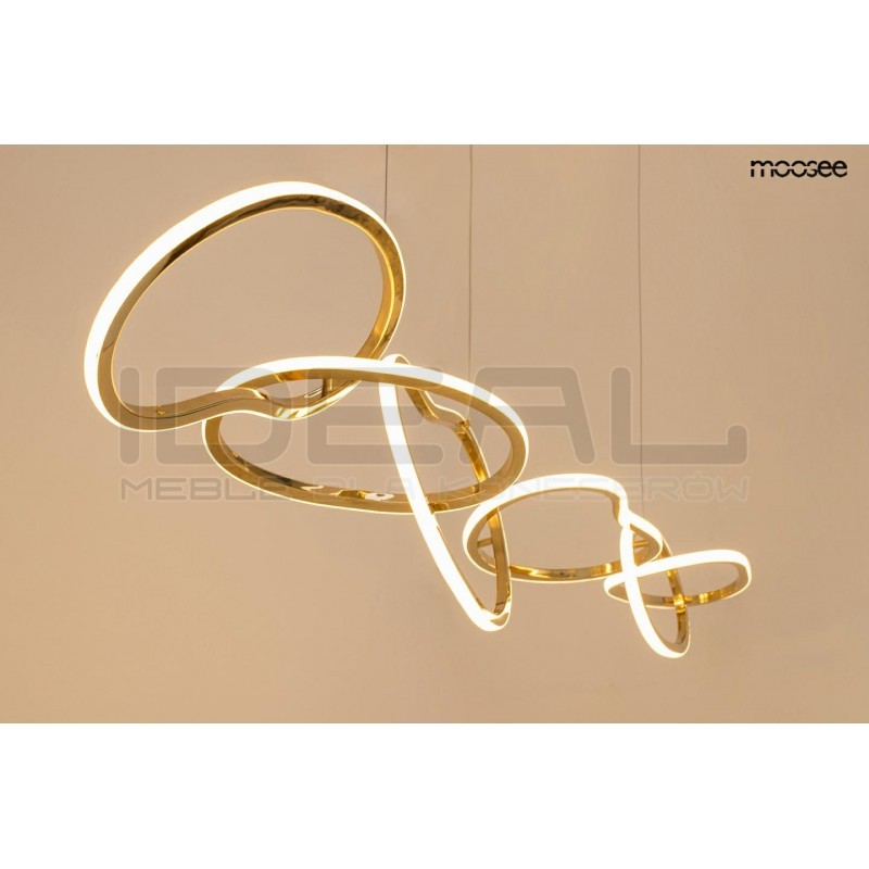 Lampa wisząca glamour JAZZ 6 złota