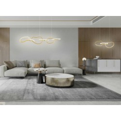 Lampa wisząca glamour JAZZ 6 złota