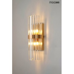 Kinkiet glamour MILAGRO złoty kryształowy