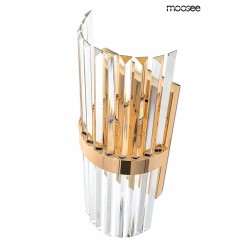 Kinkiet glamour MILAGRO złoty kryształowy