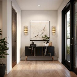 Kinkiet glamour MILAGRO złoty kryształowy