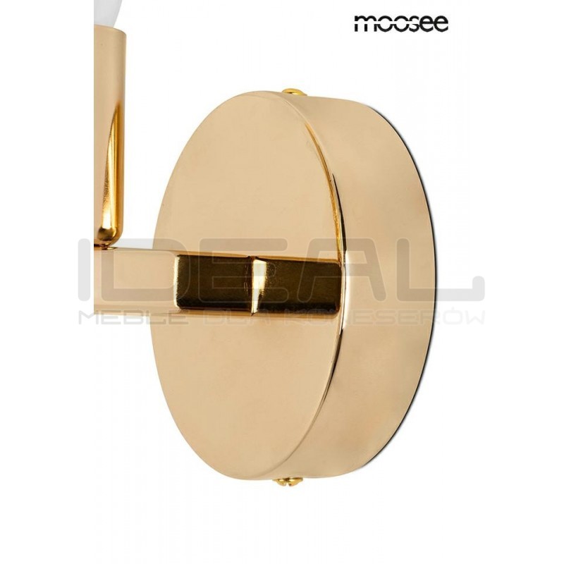 Kinkiet glamour CONCHA Muszla złota