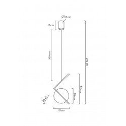 LAMPA WISZĄCA geometryczna ECHO ZŁOTA 25