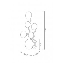 Kinkiet LIRIO 6 złoty