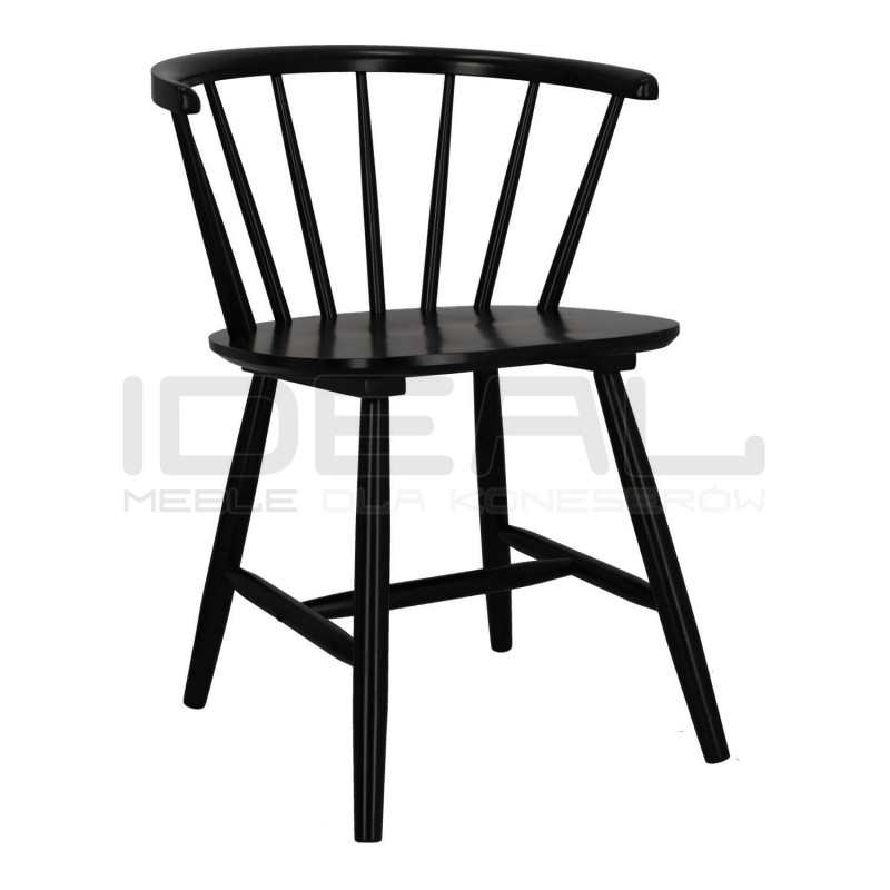 Drewniane Krzesło patyczak Demi czarne