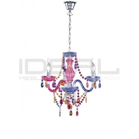 Żyrandol glamour Baroc 3 kolorowy
