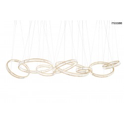 Lampa wisząca glamour LIBERTY LINE 8 złota 320 cm