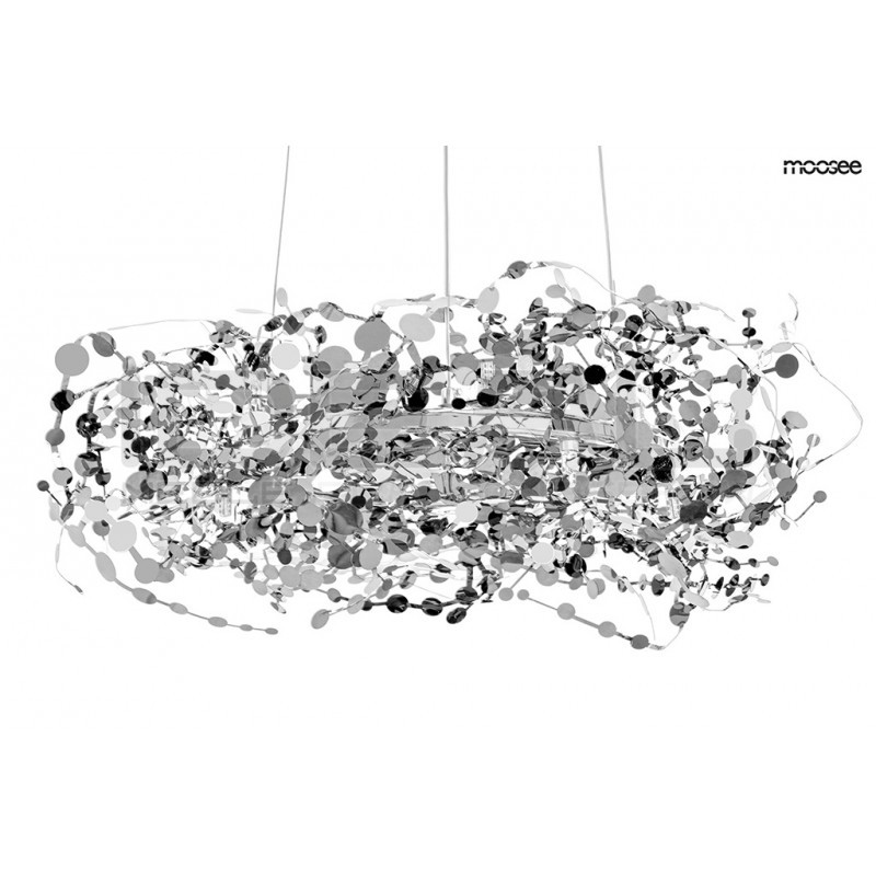 Lampa wisząca glamour MONETE 80 chrom