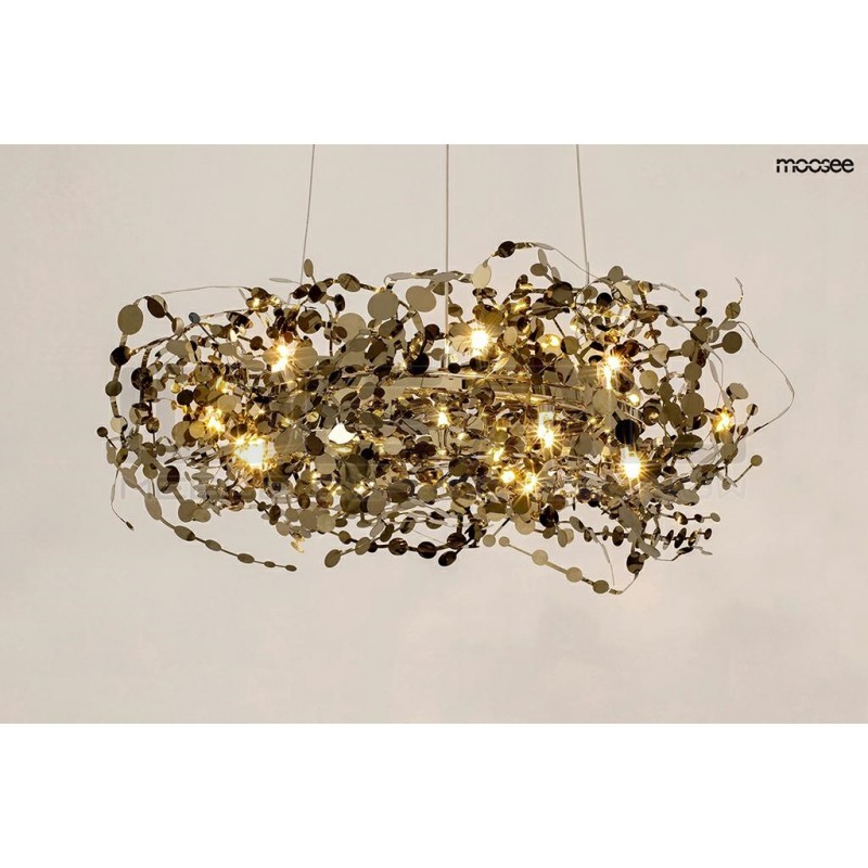 Lampa wisząca glamour MONETE 60 chrom