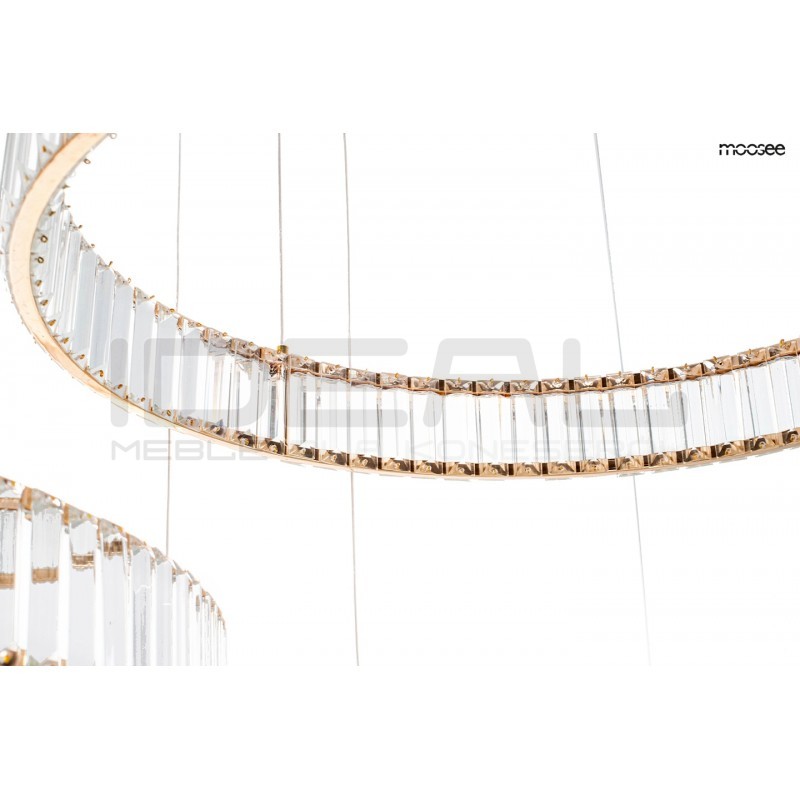 Lampa wisząca glamour potrójna LIBERTY 3A złota