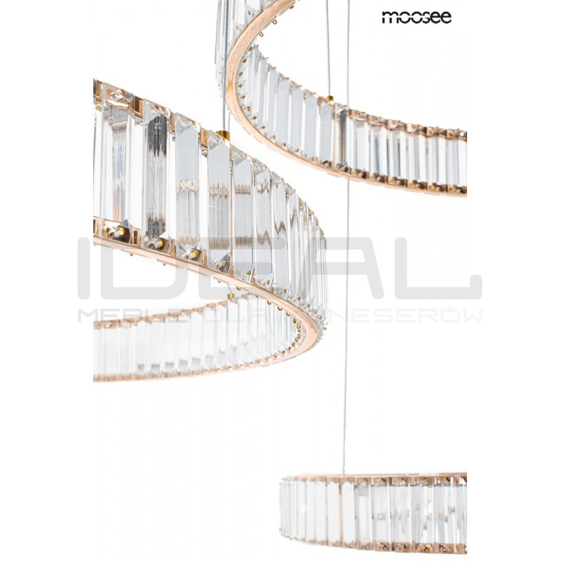 Lampa wisząca glamour potrójna LIBERTY 3A złota