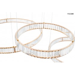 Lampa wisząca glamour potrójna LIBERTY 3A złota