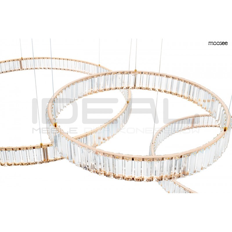 Lampa wisząca glamour potrójna LIBERTY 3A złota