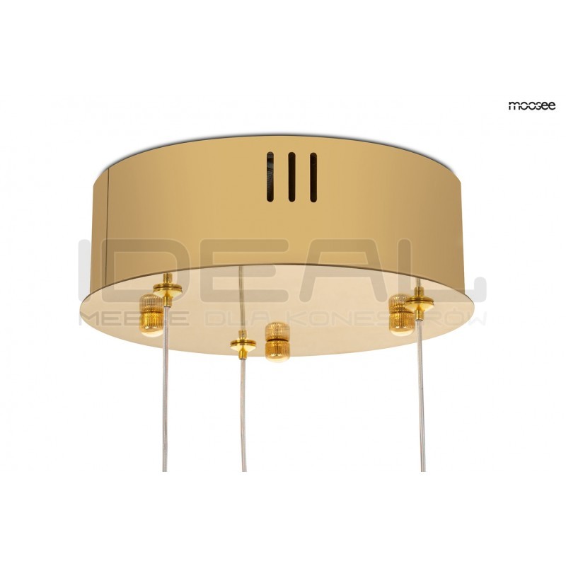 Lampa wisząca glamour potrójna LIBERTY 3A złota