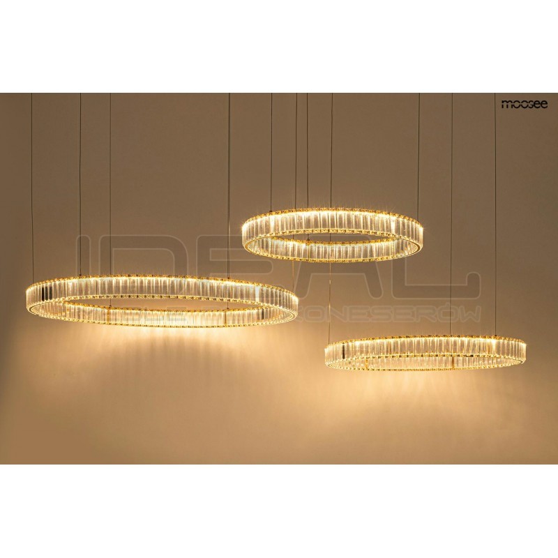 Lampa wisząca glamour potrójna LIBERTY 3A złota