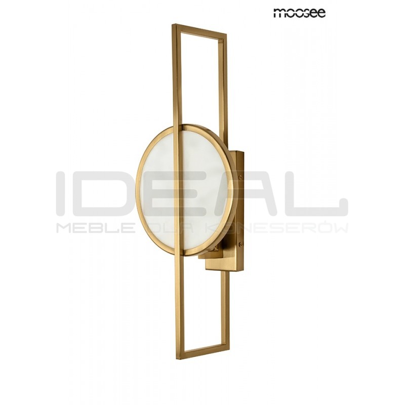 Kinkiet geometryczny Troya złoty