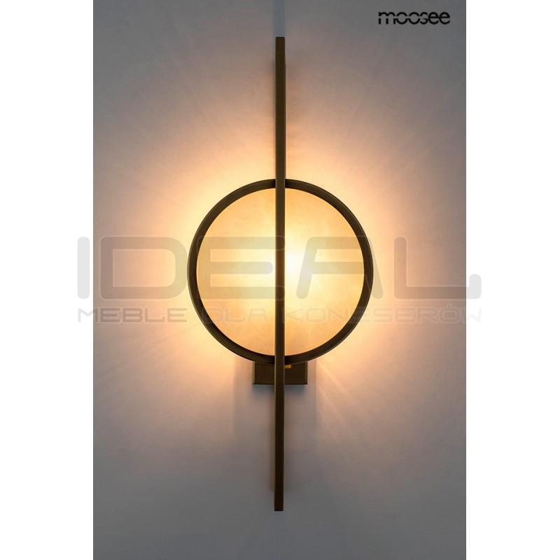 Kinkiet geometryczny Troya złoty