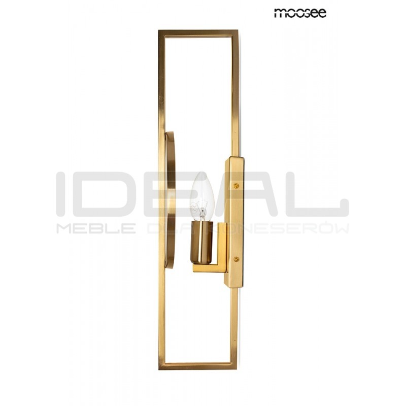 Kinkiet geometryczny Troya złoty