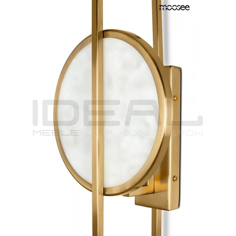 Kinkiet geometryczny Troya złoty