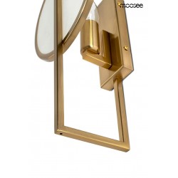 Kinkiet geometryczny Troya złoty