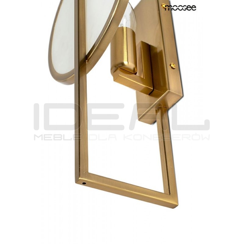 Kinkiet geometryczny Troya złoty
