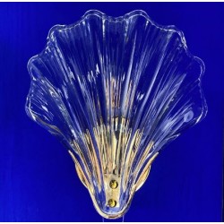 Kinkiet glamour CONCHA Muszla złota