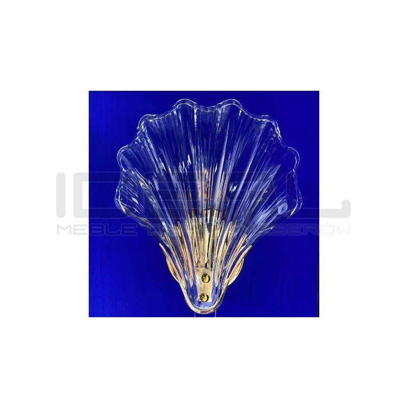 Kinkiet glamour CONCHA Muszla złota