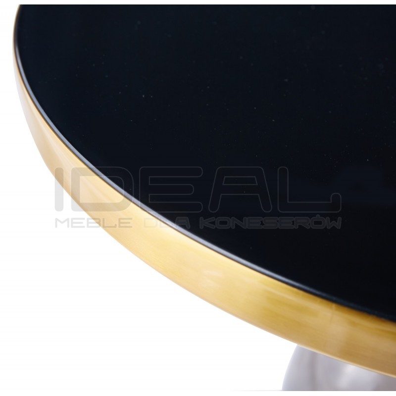 OKRĄGŁY STOLIK KAWOWY DOLCE szaro CZARNY 50