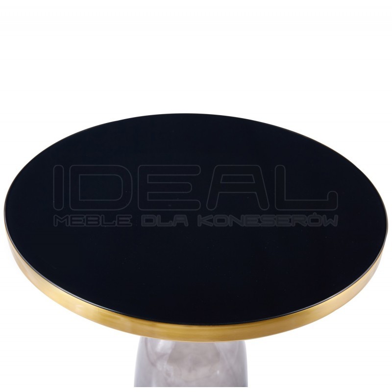 OKRĄGŁY STOLIK KAWOWY DOLCE szaro CZARNY 50