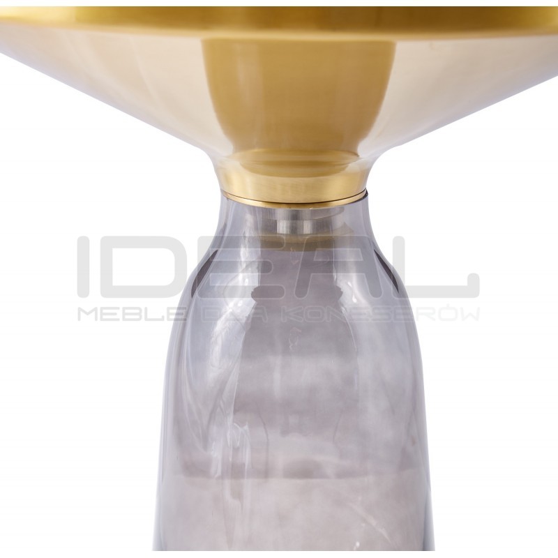 OKRĄGŁY STOLIK KAWOWY DOLCE szaro CZARNY 50