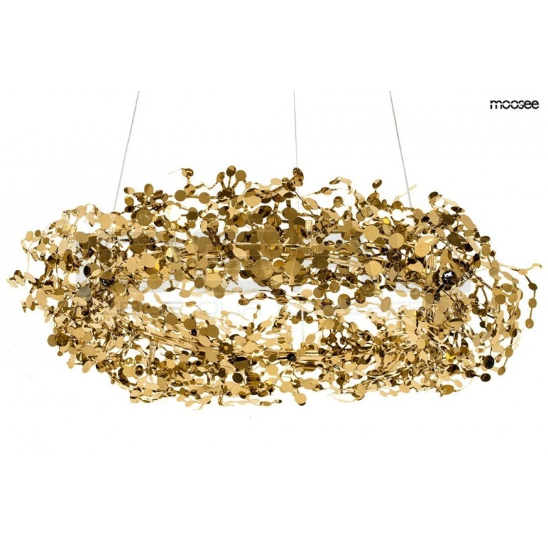 Lampa wisząca MONETE 80 złota