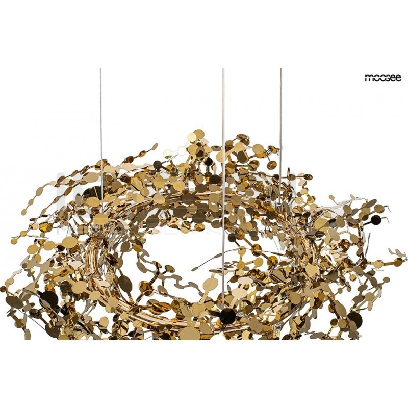 Lampa wisząca MONETE 80 złota