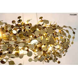 Lampa wisząca glamour MONETE 60 złota