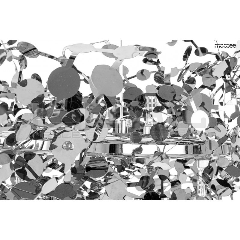 Lampa wisząca glamour MONETE 80 chrom