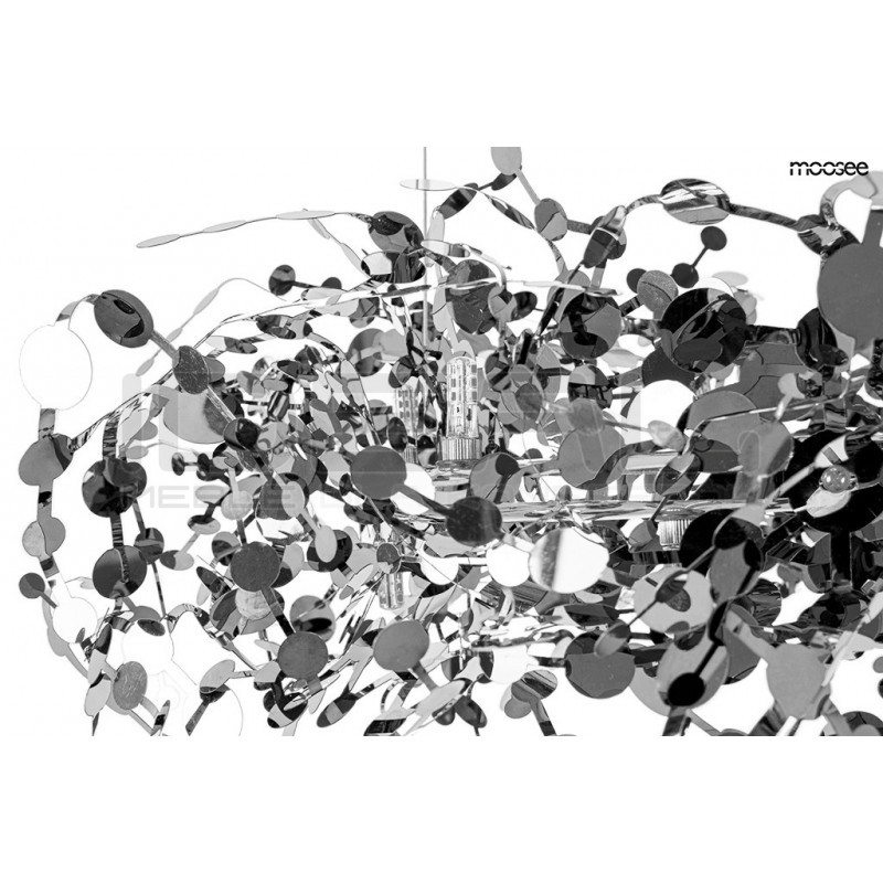 Lampa wisząca glamour MONETE 80 chrom