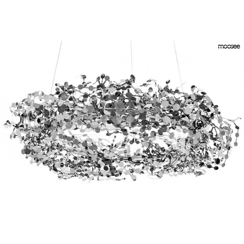 Lampa wisząca glamour MONETE 80 chrom