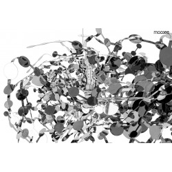 Lampa wisząca glamour MONETE 60 chrom