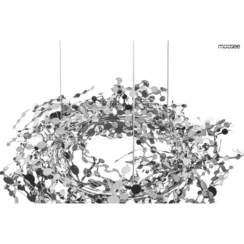 Lampa wisząca glamour MONETE 60 chrom