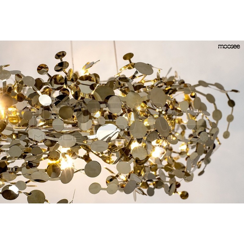 Lampa wisząca glamour MONETE 60 chrom