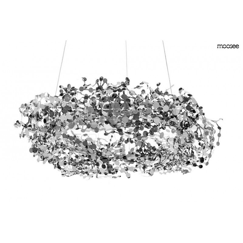 Lampa wisząca glamour MONETE 60 chrom